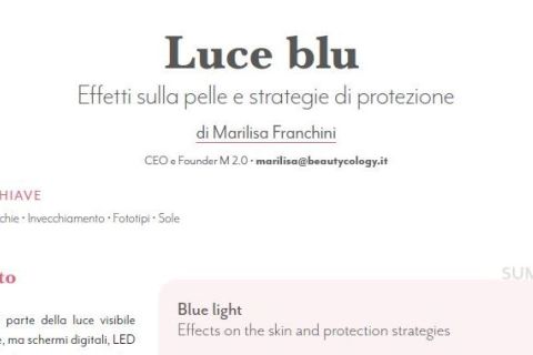 luce blu blue light marilisa franchini cosmetic technology rivista scienze cosmetologiche